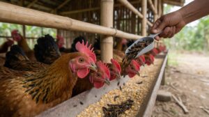 Pakan Maggot BSF untuk Ayam Kampung: Dosis Harian dan Cara Pemberian