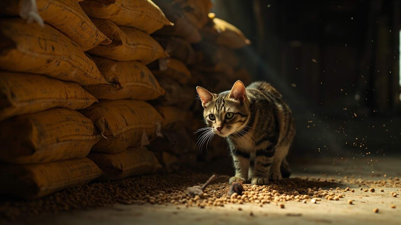Berburu Kucing Tikus Pakan Ternak