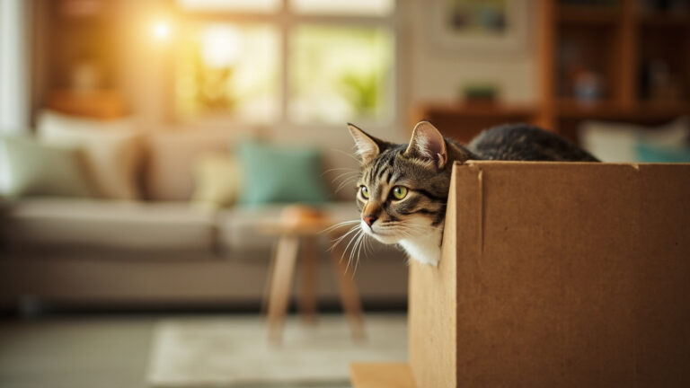 Pemalu Kucing Rumah Baru Sosialisasi