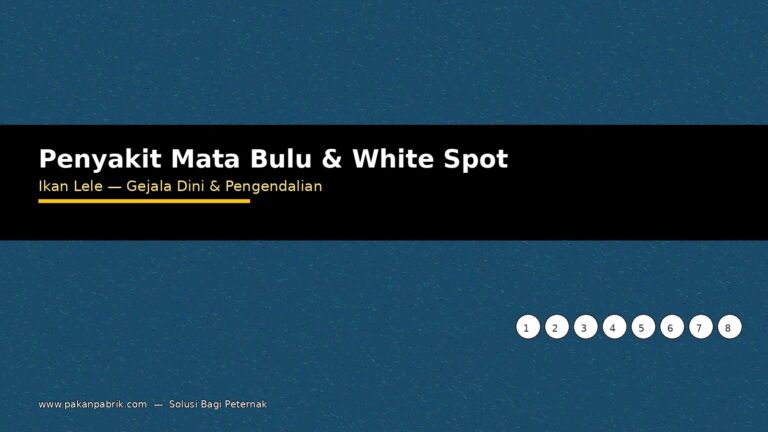 Penyakit Ikan Lele Mata Bulu dan White Spot: Penyebab, Gejala, dan Pengendalian